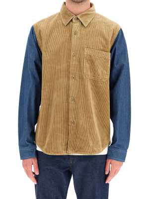 Stüssy Panelled Corduroy Shirt