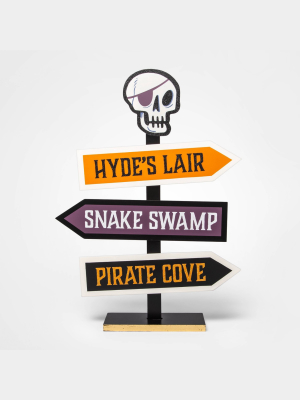 3-way Directional Halloween Tabletop Sign - Hyde & Eek! Boutique™