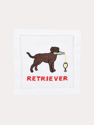 August Morgan Labrador Retriever Set Of 4 Cocktail Napkin