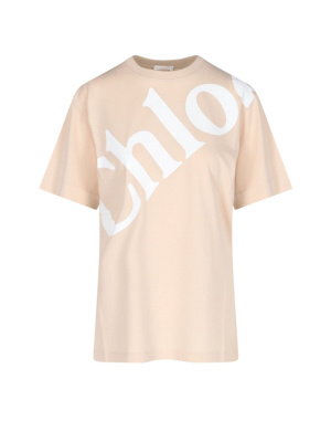 Chloé Logo Print T-shirt