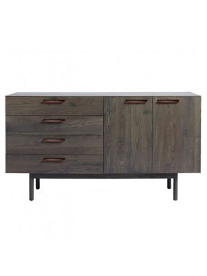 Shale 4 Drawer/ 2 Door Credenza