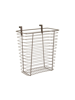 Mdesign Hanging Over Cabinet Door Kitchen Storage Basket/trash Can