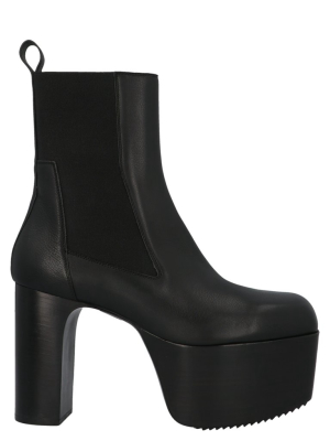 Rick Owens Platform Heel Boots