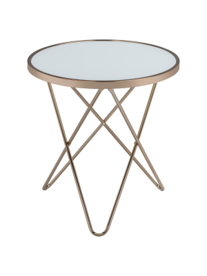 End Table Frosted Champagne - Acme Furniture