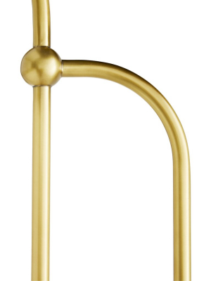 Dorchester Floor Lamp Antique Brass