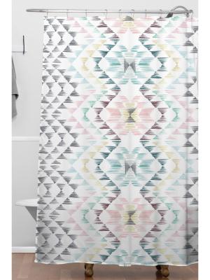 Nomad South Shower Curtain Black - Deny Designs