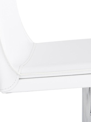 Nuevo Palma Adjustable Stool - White