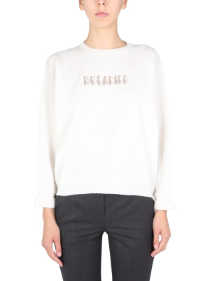 Brunello Cucinelli Dreamer Logo Printed Sweater