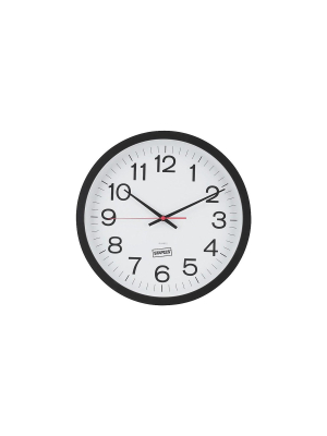 Staples Wall Clock Plastic 14" Dia. (18380) 812295