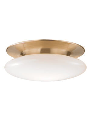 Irvington Led Flush Mount Satin Brass