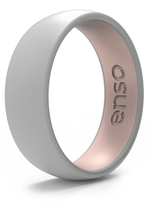 Dualtone Silicone Ring - Misty Grey/pink Sand