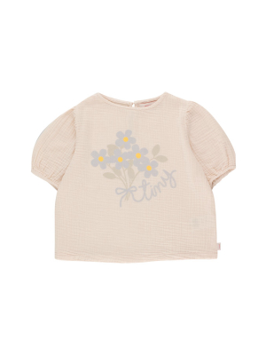 Tiny Cottons Tiny Flowers Puff Top