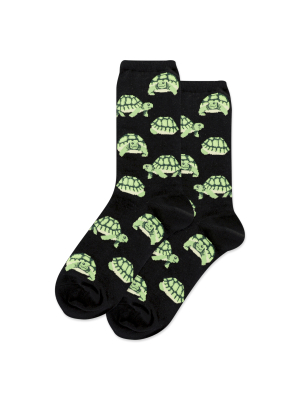 Women's Turtles Crew Socks