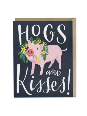 Hogs And Kisses Card - Em1