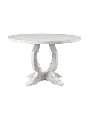 48" Orchard Park Round Dining Table White - Treasure Trove