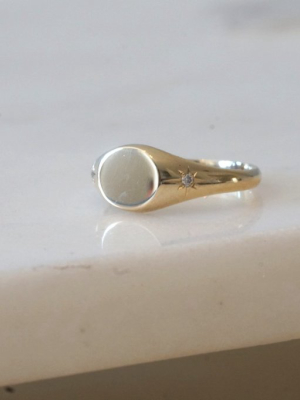 Baby Signet Freckle Ring