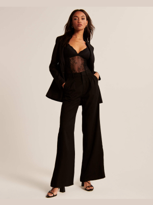 Pleated Wide Leg Pants