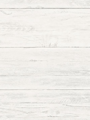 White Wood Grain Peel & Stick Wallpaper