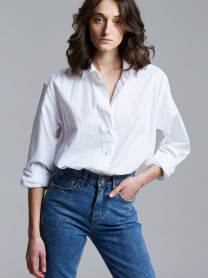 Dusky Classic Oversized Shirt - White