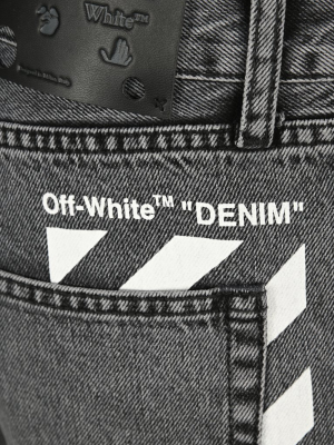 Off-white Diag Printed Skinny Jeans