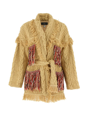 Alanui Fringe-trimmed Wrap Cardigan