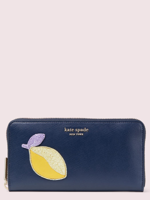 Fruitful Zip Around Continental Wallet