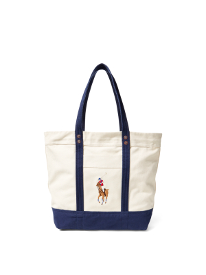 Big Pony Canvas Tote Bag