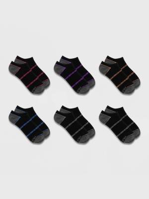 Fruit Of The Loom Women's Breathable Lightweight 6pk No Show Athletic Socks 4-10