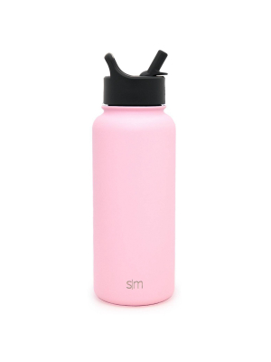 Simple Modern 32 Oz Stainless Steel Summit Water Bottle With Straw Lid