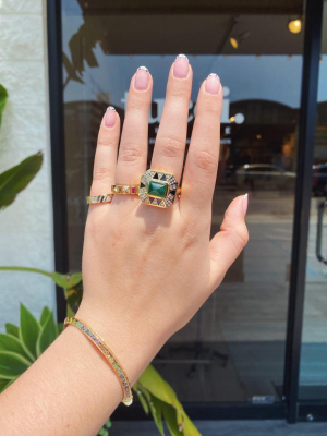 Cleo's Emerald Cocktail Ring