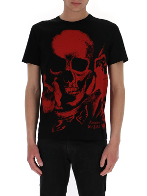 Alexander Mcqueen Skull Print T-shirt