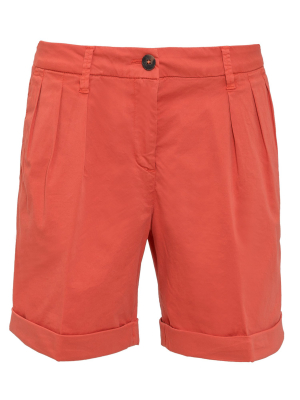 Fay Pleated Bermuda Shorts