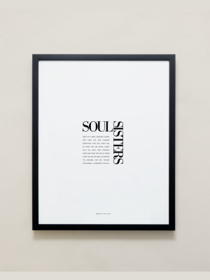 Soul Sisters Editorial Framed Print