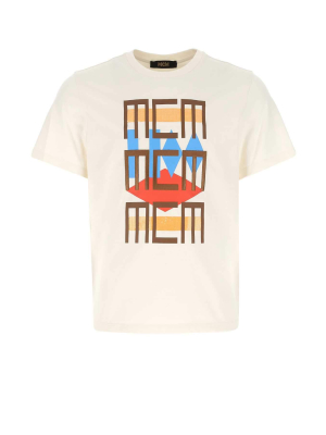 Mcm Graphic Print Crewneck T-shirt