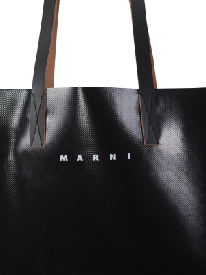 Marni Logo Print Tote Bag