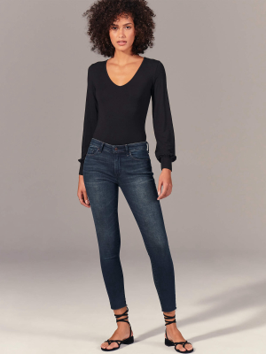 Mid Rise Super Skinny Ankle Jeans