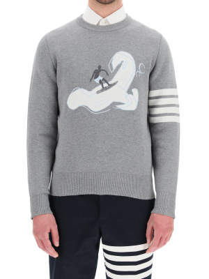 Thom Browne Surfer Icon Knitted Jumper