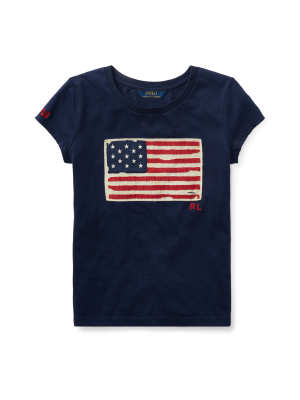 Flag Cotton Jersey Tee