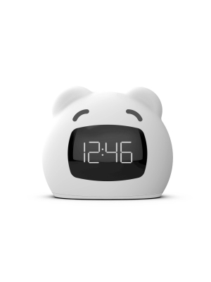 Kids' Wake Up Light Alarm Bear Clock White - Capello