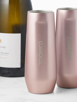 Corkcicle Stemless Champagne Flute, Set Of 2