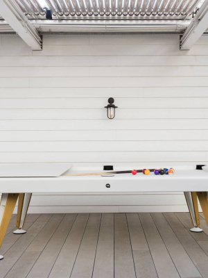 Diagonal Outdoor Pool Table: Dining Top