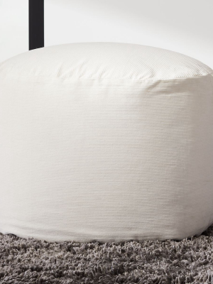 Anywhere Ivory Pouf