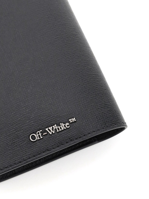 Off-white Diagonal Stripe Print Passport Holder