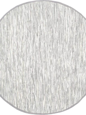 Montauk Silver Round Rug