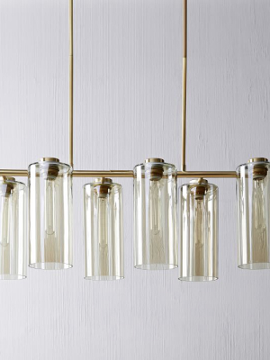 Glass Cylinder Chandelier