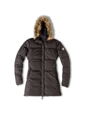 Chamonix Blanche Puffy Long Jacket Womens