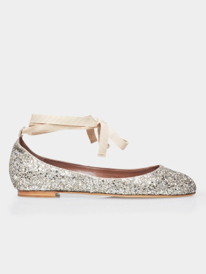 Daria Champagne Glitter/metallic Nappa