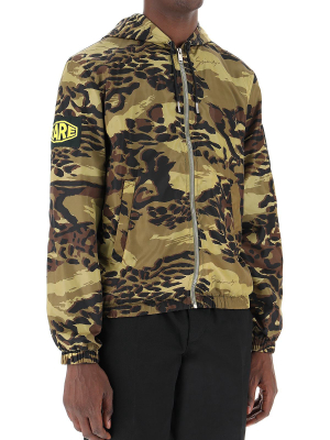 Givenchy Camouflage Printed Windbreaker