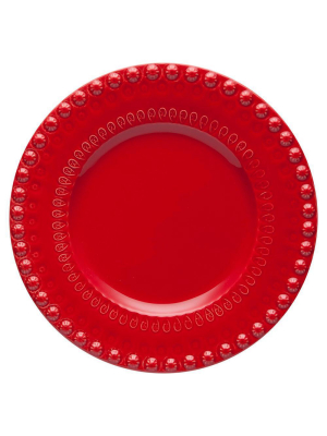 Bordallo Pinheiro Fantasy Red Dessert Plate - Set Of 4