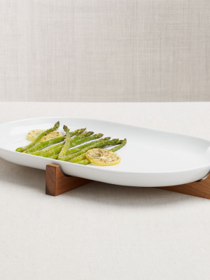 Oven-to-table Oval Platter With Trivet